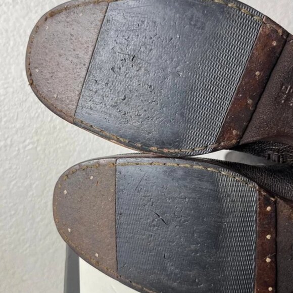 MOMA Avantgarde Brown Western High Boot Biker Motorcycle Zip Womens 9.5 US/40 EU - Picture 10 of 13